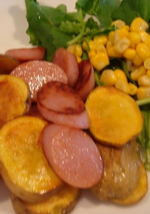 ポテトと魚肉ソーセージのソテー-レシピのメイン写真