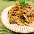海苔バター焼きうどん