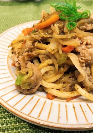 海苔バター焼きうどん-レシピのメイン写真