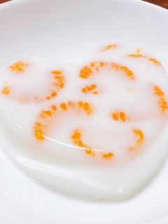 みかん入りとろっと牛乳寒天-レシピのメイン写真