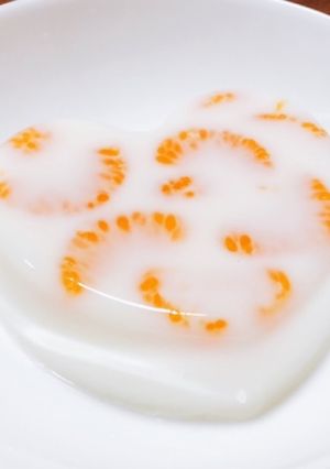 みかん入りとろっと牛乳寒天-レシピのメイン写真