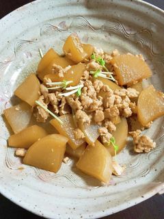簡単☆すき焼きのタレ☆ひき肉と大根の煮物-レシピのメイン写真