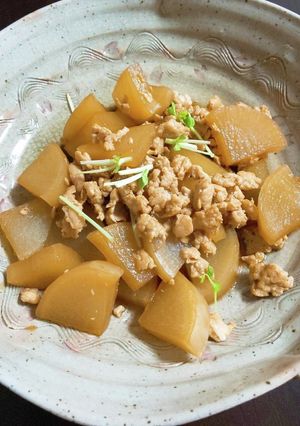 簡単☆すき焼きのタレ☆ひき肉と大根の煮物-レシピのメイン写真