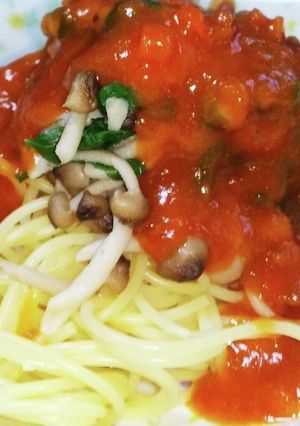 手抜きで美味しい♪♪ミートソースパスタ-レシピのメイン写真