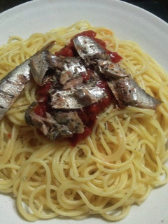 オイルサーディンとトマトのパスタ-レシピのメイン写真