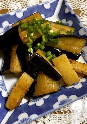 茄子と長芋のスタミナ揚げ浸し!-レシピのメイン写真