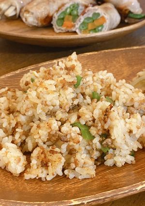 片手で肉みそ　チャーハン編♪-レシピのメイン写真