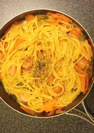 秘伝のタレで焼きそば風パスタ-レシピのメイン写真