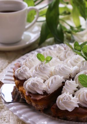 焼かないケーキ♡南瓜のチョコレートタルト-レシピのメイン写真