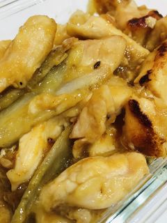 材料2つ! 鶏胸肉とごぼうの甘酢炒め⭐︎-レシピのメイン写真