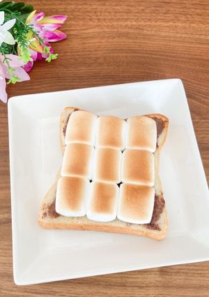 焦がさない！ココア＆マシュマロトースト-レシピのメイン写真