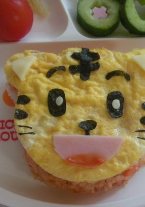 ☆しまじろうのオムライス★キャラ弁にも♪-レシピのメイン写真