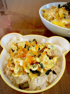 簡単!取り分け親子丼 【完了期、幼児食】-レシピのメイン写真