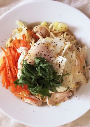 春キャベツと新玉ねぎのサラダパスタ-レシピのメイン写真