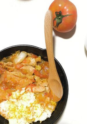 簡単!生トマトからスパイスチキンカレー♪-レシピのメイン写真