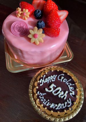 金婚祝賀ケーキ-レシピのメイン写真