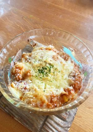 派生レシピ　もち麦トマトチーズドリア！-レシピのメイン写真
