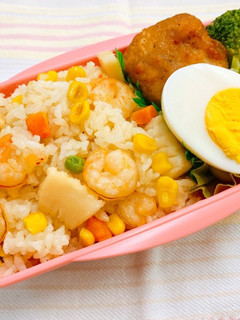 シーフードピラフ弁当-レシピのメイン写真
