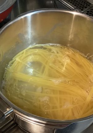 【圧力鍋】スパゲティを茹でる(100g)-レシピのメイン写真