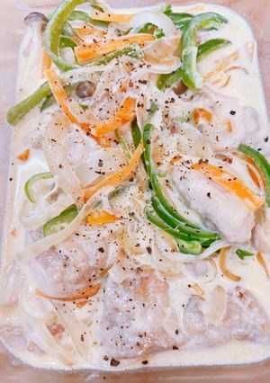 お野菜たっぷり　鶏肉のクリーム煮-レシピのメイン写真
