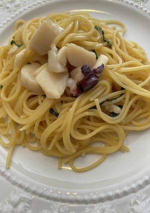 たことホタテのバター醤油パスタ-レシピのメイン写真