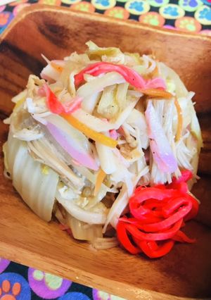 意外に野菜たっぷり焼きちゃんぽん塩うどん-レシピのメイン写真