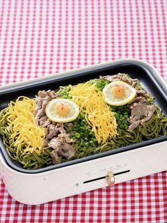 ホットプレート瓦そば-レシピのメイン写真