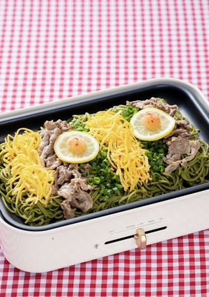 ホットプレート瓦そば-レシピのメイン写真