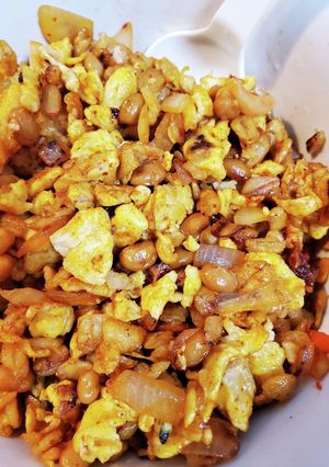 オートミールでキムチ納豆チャーハン-レシピのメイン写真