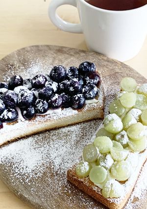 セブンの冷凍果物で本格フルーツトースト-レシピのメイン写真