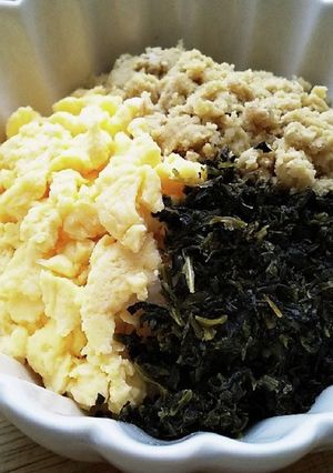 犬ご飯　３色丼-レシピのメイン写真