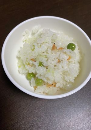 ウスイエンドウ♡豆ご飯♡小エビ入り-レシピのメイン写真