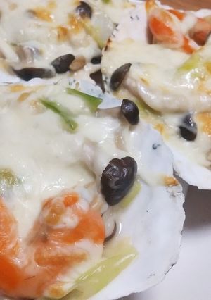 いい味だしてる〜ホタテのみみグラタン!-レシピのメイン写真