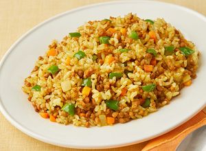 フライパンで！大豆のお肉でカレーピラフ-レシピのメイン写真