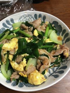 豚ニラ卵-レシピのメイン写真