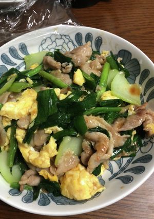 豚ニラ卵-レシピのメイン写真