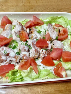 レタスとチキンのサラダ-レシピのメイン写真