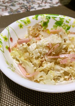 ハムと白菜の簡単サラダ-レシピのメイン写真