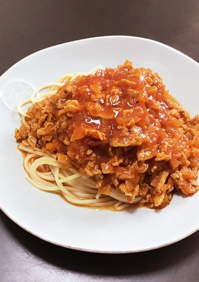 シンプル材料で簡単！手抜きミートソース-レシピのメイン写真
