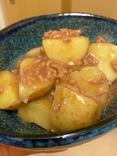 新じゃがのそぼろ煮*+-レシピのメイン写真