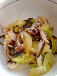 キャベツとしめじの塩昆布&塩麴和え-レシピのメイン写真