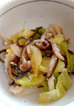 キャベツとしめじの塩昆布＆塩麴和え-レシピのメイン写真
