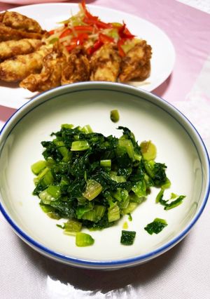 茎レタス（生）の野沢菜風　（山クラゲ）-レシピのメイン写真