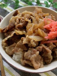 10分煮るだけ♡簡単絶品♡牛丼-レシピのメイン写真
