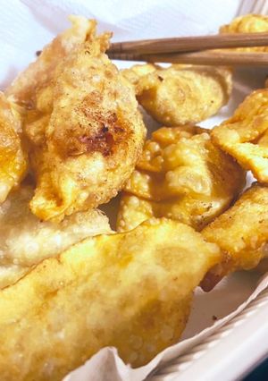 餃子の皮ツナマヨ&ケチャップ簡単揚げ餃子-レシピのメイン写真
