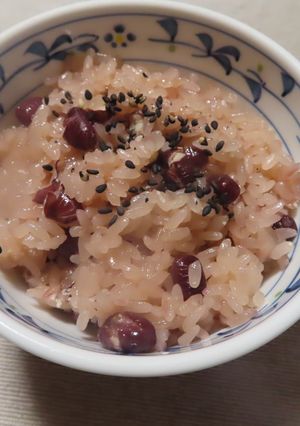 クックフォーミー（電気圧力鍋）でお赤飯-レシピのメイン写真