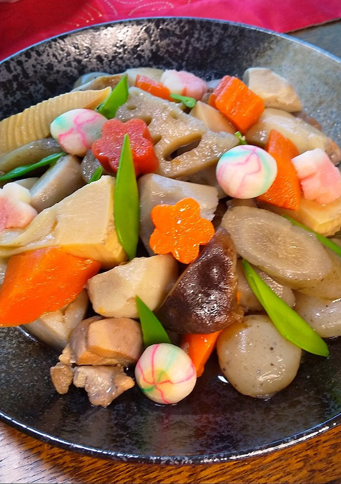 見た目が鮮やか！　お煮しめ-レシピのメイン写真