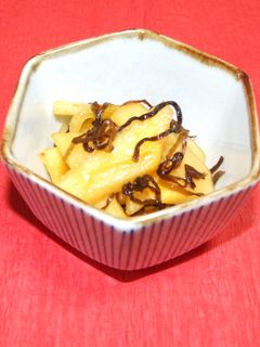 柿と塩昆布の簡単和え-レシピのメイン写真