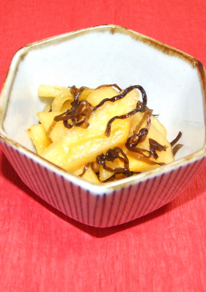 柿と塩昆布の簡単和え-レシピのメイン写真