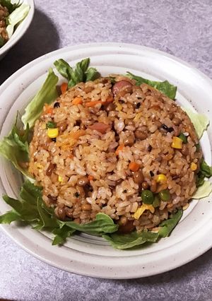納豆キムチ炒飯-レシピのメイン写真